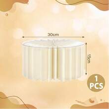 Foldable Cylindrical Dessert Stand Pillar, Wedding Display Rack Decoration, Elegant White Paper Tube Display Stand, Suitable For Wedding Dessert Table, Mall Window Display And Birthday Party Decoration - Multicolor - View 12