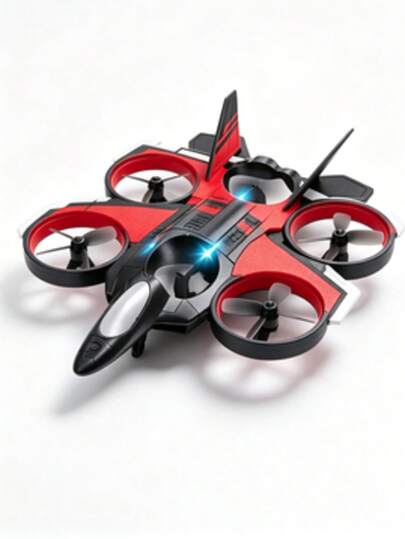 Avión de espuma de control remoto de 4 ejes con giroscopio, juguete volador recargable, disponible en rojo y verde, batería incluida, ideal para regalo infantil
