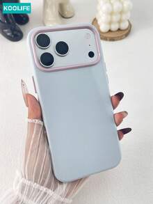 KOOLIFE 糖果色對比相機框手機殼 柔軟 TPU 防震保護手機殼 適用於 iPhone 18 Pro Max, 17, 17 Pro Max, 16 Pro, 15 Pro Max, 13 Pro, 15, 14, 14 Pro, 13 - 晴藍 - 查看 27