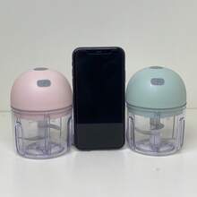 Cordless Electric Garlic Chopper And Mini Food Processor, Compact Portable Design Cordless Food Chopper With 1600RPM Motor Speed, Rechargeable Battery USB Charging Garlic Crusher - Ideal For Garlic, Ginger, Onion, Vegetables Chopping In Kitchen - Multicolor - View 6