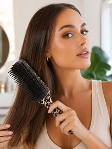 CTZIHGAO 1/2/3pcs Unisex Classic Styling Comb Set, Suitable For Dry And Wet Curly Hair, 9-Row Comb Teeth With Edge, Suitable For Natural Thick Hair, Blow Dry, Parting, Styling, Detangling, Creative Gift Detachable Hair Brush 9-Row Nylon Comb, Can Comb Through Tangled Hair, Massage Scalp, Unisex - Multicolor - View 3