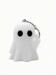 1pc Halloween Ghost Figurine, Cute White Ghost Decor With Funny Pose, Suitable For Home, Party, Haunted House Spooky Tabletop Decoration, Halloween Holiday Decor - Multicolor - View 2