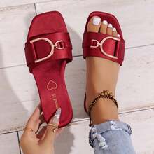 Women Home Slippers - Wine + Rose Champagne + Black - View 8