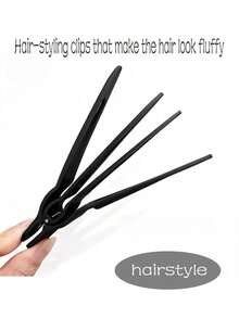 10/5/3/1pc Random Color Loose Hanging Hair Clips, High Crown Root Hair Clips, Seamless Hair Clips For Hairstyle Fixing, Hairstyling Tools - Multicolor - View 4