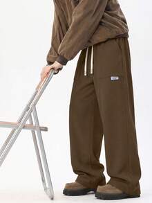 Corduroy Long Pants, Loose Fit Slimming Versatile Style, Durable And Stylish, Men's Daily Wear, Commuter Pants, Suitable As A Gift - Brown - View 2