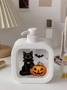500ML Cartoon Cat/Pumpkin Transparent Travel Pump Dispenser Bottle, Aromatherapy Travel Bottle, Refillable Container, Halloween Gift/Christmas Gift - Multiple Styles - View 6