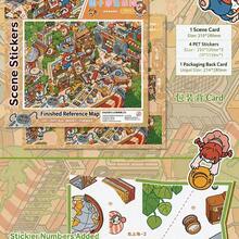 A Set Of DIY Scene‑Building Stickers,DIY Handcraft Stress‑Relief Scene Stickers,Leisure Time Puzzle Materials For Students To Relax - All-in-one - View 2