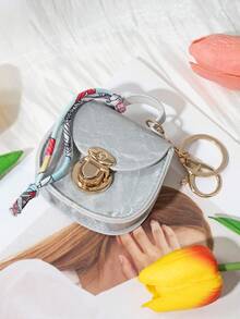 CHARM INFINITE New Coin Purse, Creative Keychain Small Bag, Korean Style Mini Cute Semi-Circle Wallet, Fashion Versatile Minimalist Luxury Windmill Key Handbag - Multicolor - View 10