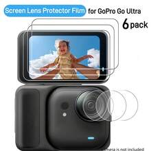 6pcs Screen & Lens Protector Film For Insta360 Go Ultra, 3pcs Tempered Glass Screen Protector Film, 3pcs Lens Protector Soft Film, Compatible With Insta360 Go Ultra Accessories, Bubble-Free, Scratch-Resistant, High Clarity, Durable Screen Protector, Protector Film Set, Camera Lens Shield, Suitable For Video Bloggers & Creators, Outdoor Shooting Equipment And Photography Enthusiasts - View 10