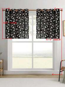 1pc/2pcs Premium Boho Style Embroidered Sheer Curtains For Living Room & Bedroom, Minimalist Line Art Voile Drapes, Fade Resistant Soft Light Blocking Breathable Home Decor, Easy To Install And Maintain - Black - View 30