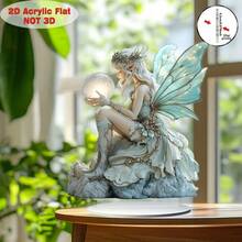 2D Acrylic Elf Decorative Ornament, Multi-Functional Fantasy Statue, Suitable For Home, Cafe, Office Desk, Unique Gift Idea - A - View 5