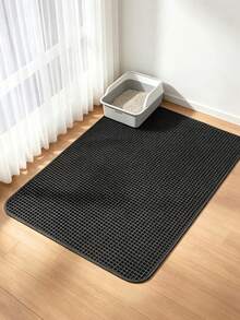 Double Layer Honeycomb EVA Cat Litter Mat, Waterproof Anti-Splash Anti-Leak Cat Litter Collection Mat, Cat Supplies, Comes With Pet Hair Roller - Multicolor - View 4