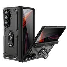 SKJL Military Grade Shockproof Rugged Case For Galaxy Z Fold 8/8Fold Utra/Fold7/Z Flip 8, Built‑In Ring Kickstand Full Hinge Anti‑Drop Protective Phone Cover - Black - View 3