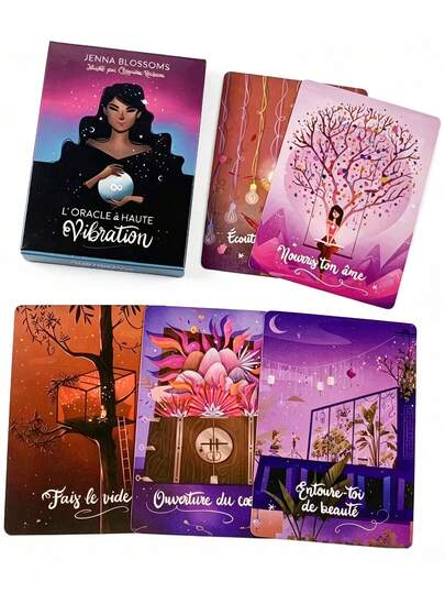 1 Box High-Vibration Oracle Deck – 44 Spiritual Oracle Cards For Spiritual Guidance, Chakras, And Meditation – Wellness Gift, Positive Energy