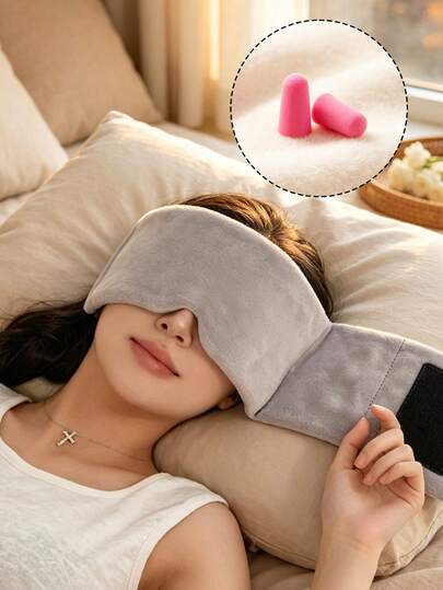 Eye Mask For Deep Sleep And Travel, Soft Breathable Eye Cover With Adjustable Headband, Comes With Hair Cap And Earplugs, Helps Sleep, Suitable For Women, Men, Travelers, Friends And Family, Perfect Gift For Valentine's Day, Mother's Day, Graduation Season, Back To School, Independence Day, Birthday, Anniversary