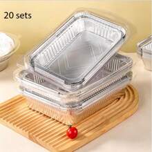 Aluminum Foil Rectangular Baking Pan, Suitable For Rice, Outdoor BBQ, Takeout, Oven Baking, To-Go, Aluminum Foil Food Container, Disposable Food Container - View 12