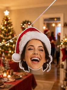 1/7/14/21pcs Customizable Portrait Banner, Birthday Theme Face Hanging Flag, Handmade Cutout Portrait Decoration, Suitable For Bedroom Decor, Party Decor, Background Arrangement, Suitable For Family, Couples, Friends, Colleagues, Suitable For Birthday, Party, Christmas, Halloween - Multicolor - View 5