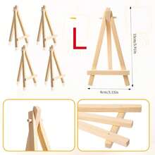 1/10pcs Portable Wooden Tripod Easel, Sturdy Painting Easel, Multi-Functional Mini Easel, Suitable For Adult Artists Painting And Photo Display, Back To School Art Supplies Easel Stand - A - View 5