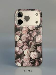 GIIPPA 1件玫瑰圖案設計手機殼，適用於Phone 17 Pro Max，相容於Phone 16 Pro Max、15 Pro Max、14 Pro Max，韓式高端時尚趣味手機殼，相容於11/12/13/14/15/16 Pro Max Plus，優雅設計適合男女使用，送給女友的完美禮物，適用於聖誕節、情人節、復活節、婚禮季和生日！ - 粉色 - 查看 2