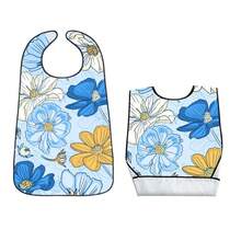 1pc Elderly Bib, Elderly Dining Bib, Waterproof Adult Bib - 1pc - View 2