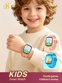 D8 2026 New Kids Smart Watch, HD Touch Screen, Camera & Video Recording, Puzzle Games, Children's Stories, LED Flashlight, Ultra-Long Battery Life, Multifunctional Watch, Pedometer, Alarm, Gift For Boys Girls - View 2