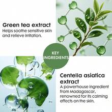 100ml Centella Asiatica & Tea Tree Oil Facial Serum, Deeply Nourishing, Soothing & Moisturizing For Sensitive Skin, Anti-Aging, Suitable For All Skin Types, Great Gift For Women And Girls - Centella Asiatica Tea Tree Extract - View 3