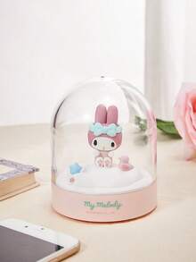 Miniso Sanrio 授權 Cinnamoroll LED 小夜燈，可愛玻璃燈罩裝飾燈，女孩系列飾品禮物 - -粉紅色 - 查看 2
