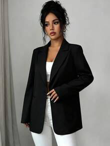 Women Blazers - Black - View 3
