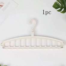 11-Hole Magic Folding Clothes Hanger Organizer, Multi-Functional Non-Slip Plastic Portable Wall-Mounted Closet System, 3.2 Cubic Feet Enclosed Storage Capacity - Lightweight - Multicolor - View 14