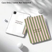 條紋與圖案彩繪效果平板保護殼，內建筆槽，相容於 Apple 10代/A16 11代/Air 11，相容於 Matepad SE 11/MatePad 11/MatePad 11.5 2025，相容於 Honor Pad 8/9/10/X8/X8A/X9，相容於 及其他熱門機型 - 款式25 - 查看 3