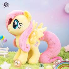Hasbro My Little Pony 10英吋 Pinkie Pie/Applejack/Fluttershy/Rainbow Dash/Rarity/Twilight Sparkle 毛絨娃娃，創意動畫毛絨娃娃，完美禮物 - 彩色 - 查看 15
