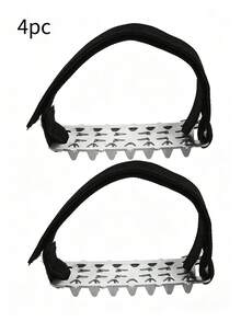 Anti-Slip Shoe Spikes, Simple Ice Crampons, Hook And Loop Fastening, Slip-On Traction Shoe Pads, Snow Chains, Universal Fit, Ice And Snow Traction Device; Suitable For Daily Commuting, Outdoor Activities, Etc. - Multicolor - View 14