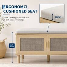 Storage Benches & Ottomans - Oak - View 6