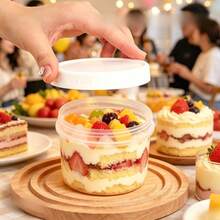 12pcs Upgraded Heavy-Duty Lidded Lunch Bowl Containers / Reusable Food Storage Jars / 6 Boxes + 6 Lids / Portable Food Sealing Containers / Suitable For Yogurt, Oatmeal, Yogurt Breakfast Cups, Meal Prep Containers / Durable And Versatile Storage - Multicolor - View 3