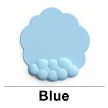 1pc Cloud-Shaped Ergonomic Wrist Rest Mouse Pad, Memory Foam Filled, Leather Surface, Waterproof & Anti-Slip PU Bottom, Slow Rebound Wrist Support Cushion, Relieves Wrist Fatigue, Easy To Clean, Cute Office Gaming Home Desktop Accessory - View 12