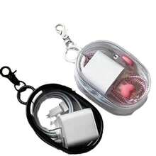 Portable Travel Earphone Storage Bag, Transparent Cable Organizer Bag, Data Cable Charger Storage Box, Cable Winder, Outdoor Phone Accessories Organizer Bag - Multicolor - View 8