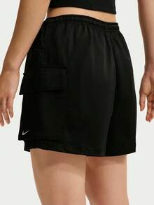 Nike 女款 AS W NK STREET UTL 梭織工裝短褲 IV5010-010 - 黑色 - 查看 4