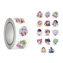 KPop Demon Hunters 500PCS Demon Hunters Cartoon Stickers Showcasing Lumi And Mira Patterns, Water-Resistant Decals Suitable For Phone, Pencil Case And Object Surface Decoration, Perfect For K-POP Fans Offline Gatherings, Concert Support, DIY Creative Decoration And Party Gifts. - Multi-color - View 7