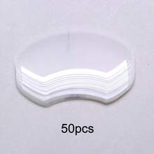 50pcs Professional Disposable Transparent Protection Forehead Haircut Guide Plates, Haircut Anti-Breakage Plates, Suitable For Cutting, Perming, And Coloring - Clear - View 10