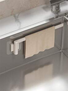 Kitchen Sink Organizer Rack Wall-Mounted Rotating Storage Rack Dishcloth Holder Towel Rack Sink Draining Rack No-Drill Bathroom Towel Bar Suitable For Home Kitchen And Bathroom Kitchen Supplies Kitchen Accessories Kitchen Tools - Style B - View 4