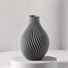 1pc Vase For Artificial Pampas Grass, Room Decor, Home Decor, Bedroom Decor, Living Room Decor, Bathroom Decor, Wedding Decor, Tabletop Flower Holder, Modern Decor For Kitchen, Office, House Decor, Wedding Items, Room Decoration Stuff - A - View 10
