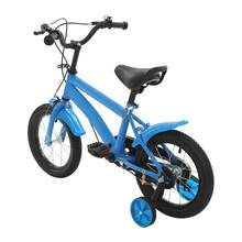 Blue Black Beginner 14-Inch Diameter Tires Children's Bicycle, 14'' Children's Bicycle Learning Bicycle For Children's Riding, Lessons, Recreation - Blue - View 6