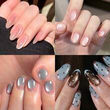 Cat-Eye Nail Art Set Featuring A Handle Fully Encrusted With Rhinestones; Easily Creates A Translucent Cat-Eye Halo Effect. Suitable For Professional Nail Technicians, Trainees, And DIY Enthusiasts - Multicolor - View 6