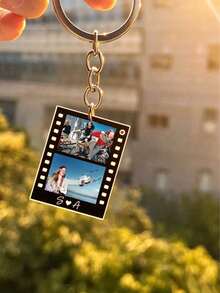Custom Photo Acrylic Keychain, Valentine's Day Gift (Unisex), Couple Keychain, Personalized Photo Keychain, Couple Gift, Anniversary Gift, Personalized Photo Lanyard Pendant, Holiday Calendar, Birthday Gift - Multicolor - View 3