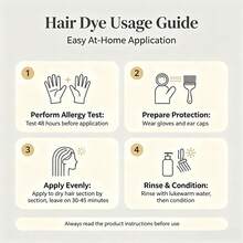 LIANTANG Ash Gray Hair Color Kit, Set Krim Pewarna Rambut Tahan Lama untuk Wanita, Lembut, Rendah Iritasi, Pewarna Rambut Rumahan DIY - MultiWarna - View 5