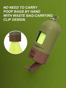 PP Capsule Dispenser/1 Box + 120 Trash Bags/1 Box/120 Trash Bags. This Portable Stroller Trash Bag Dispenser Storage Box Uses Thickened, Scented Printed Plastic Bags, Suitable For Outdoor Travel, Strollers, Cars And Home Use. Also Suitable For Pets. - Multicolor - View 3