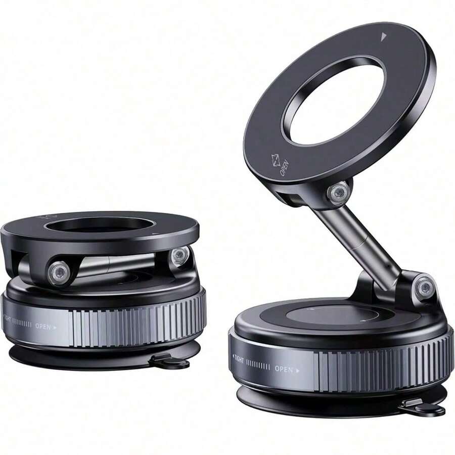 360° Rotating Magnetic Phone Holder, Foldable & Extendable, Universal Compatibility, Non-Waterproof, Portable, Suitable For Car/Bathroom/Travel/Gym/Smooth Surface. Note: Only Supports Installation On Smooth Surfaces.