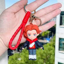 Disney Superhero 3D Silicone Keychain, Car Key Ring Holder, Fashionable Bag Charm Pendant, Spider-Man Thor Backpack Handbag Decoration, Suitable For Adult Daily Use And Holiday Gifts - Multicolor - View 7