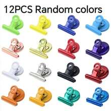12/6/1pc Random Color Magnetic Clips, Suitable For Whiteboard And Refrigerator - Used For Kitchen, Office Organization And Food Sealing Clips, Magnetic Folder, Bill Clip, Colorful Refrigerator Magnetic Clips, Metal Magnetic Clips, - Multicolor - View 9