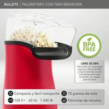 Rca Palomitero Con Tapa Medidora Rc-1025 - Rojo - Ver 4